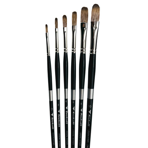 Trekell Legion Complete Long Filbert Brush Set - Long Handle Trekell Art Supplies