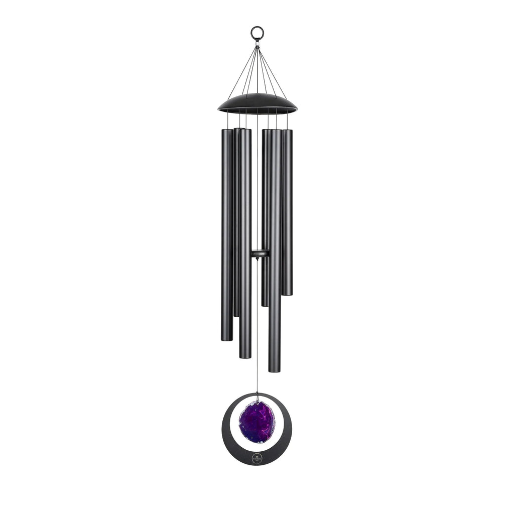 50" Purple Agate Meditation Chime, 432 Hz, A-Major, Black Utah Energy Healing Center