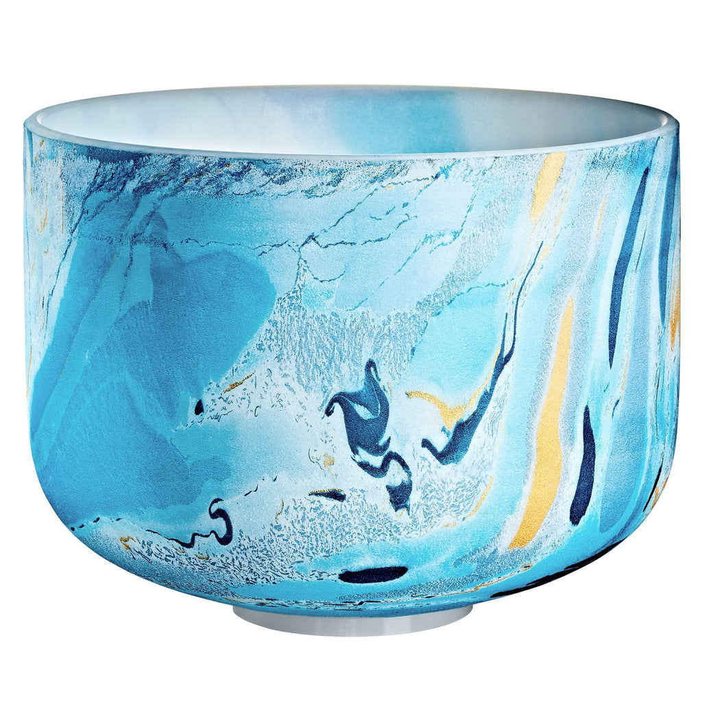 10" Marble Crystal Singing Bowl, A4, Brow Chakra, 432 Hz Utah Energy Healing Center