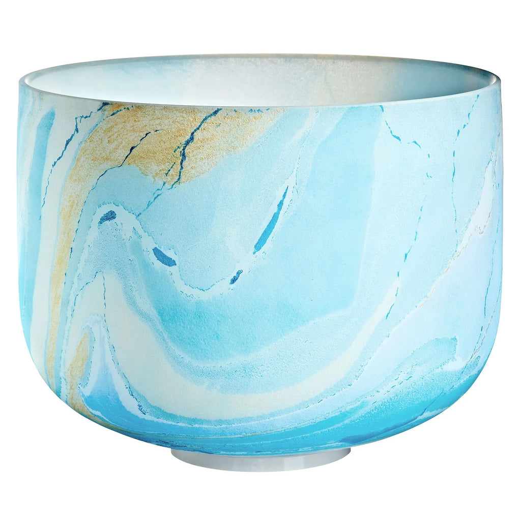 10" Marble Crystal Singing Bowl, G4, Throat Chakra, 432 Hz Utah Energy Healing Center