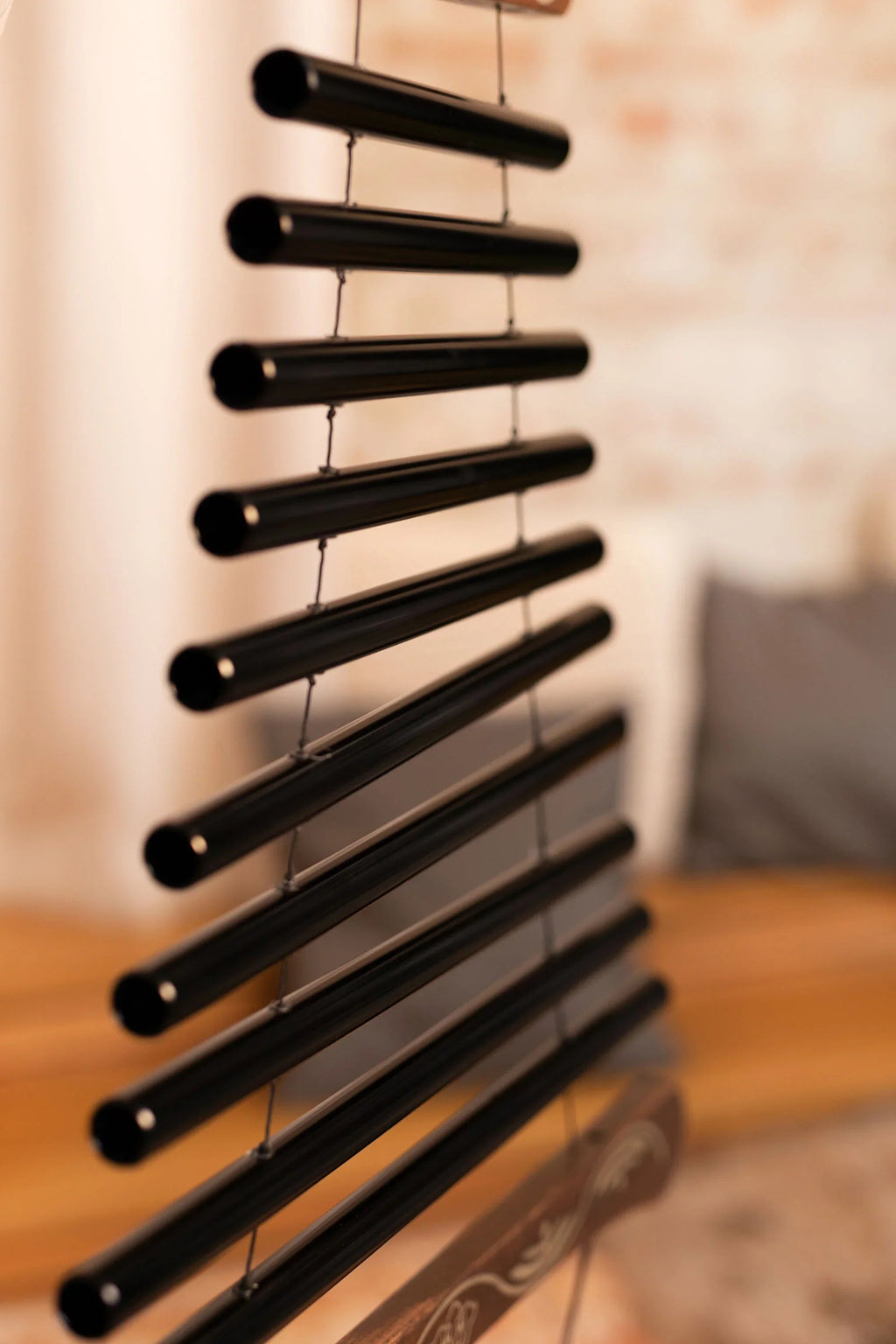 38" Meditation Flow Chime, 432 Hz, 10 Notes, C Minor, Black Utah Energy Healing Center