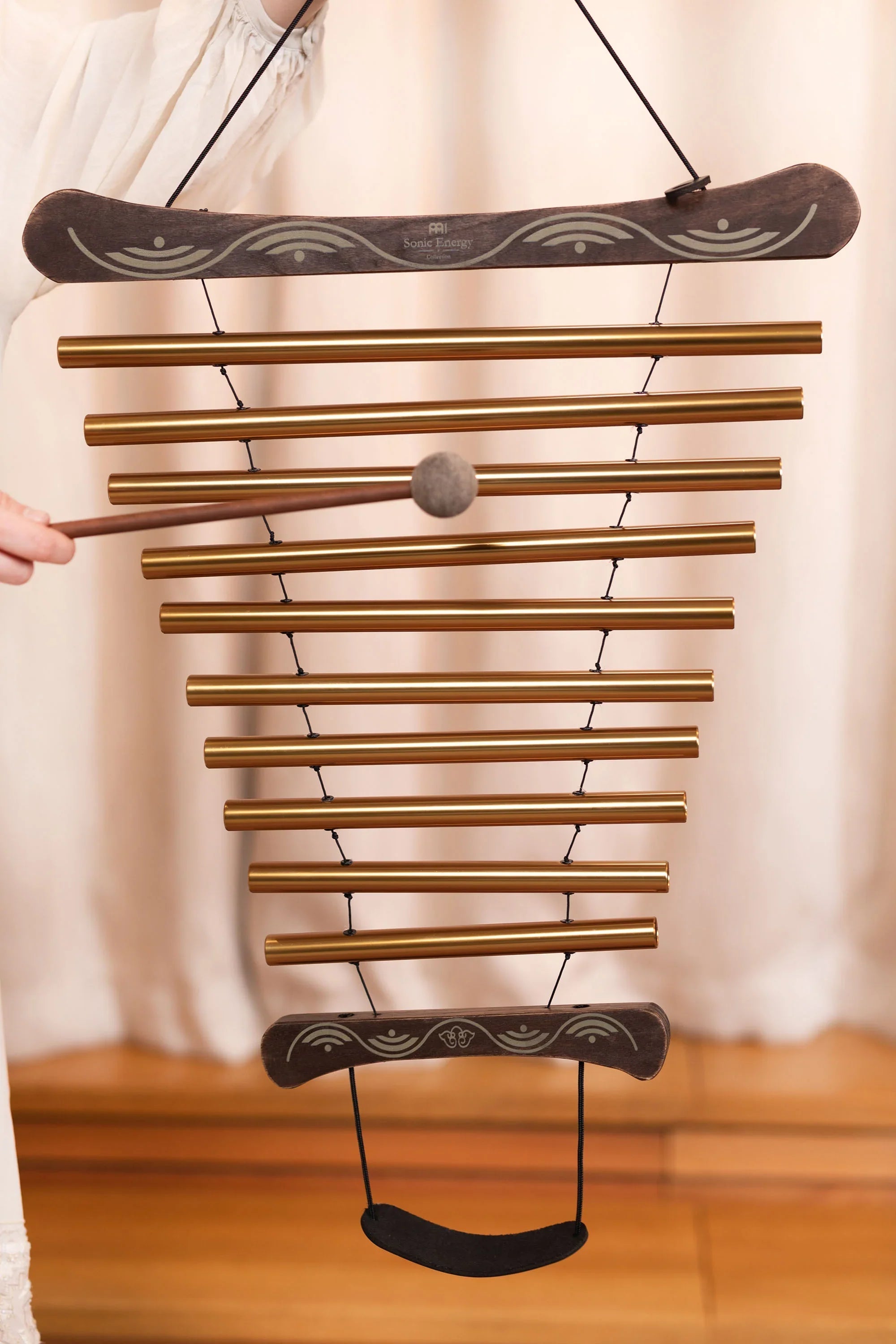 35" Meditation Flow Chime, 440 Hz, 10 Notes, D Major, Bronze Utah Energy Healing Center