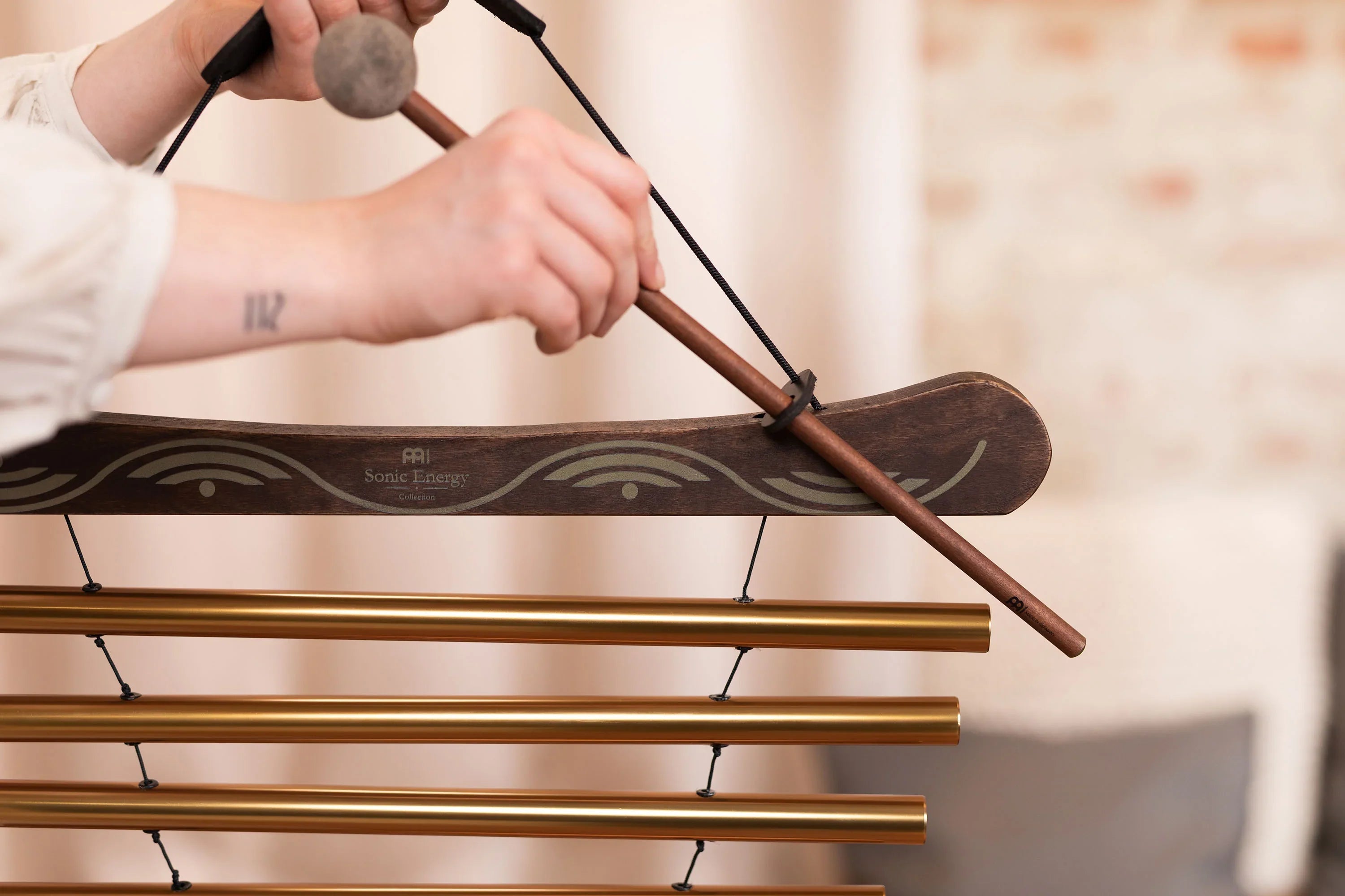 35" Meditation Flow Chime, 440 Hz, 10 Notes, D Major, Bronze Utah Energy Healing Center