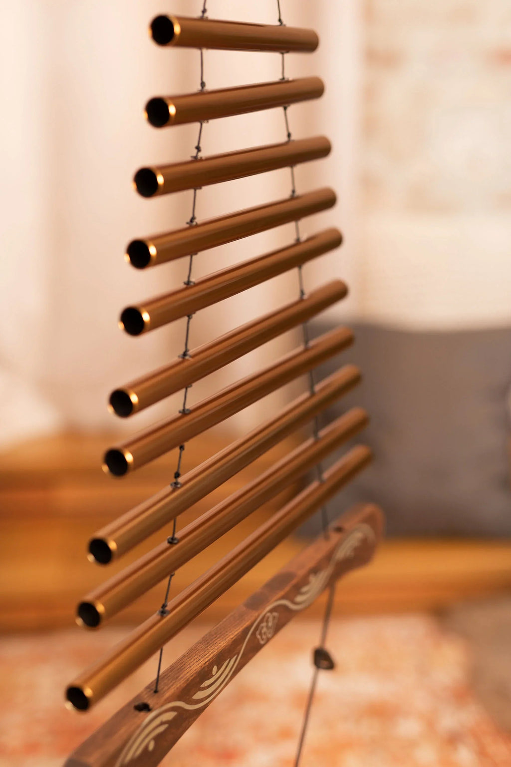 35" Meditation Flow Chime, 440 Hz, 10 Notes, D Major, Bronze Utah Energy Healing Center