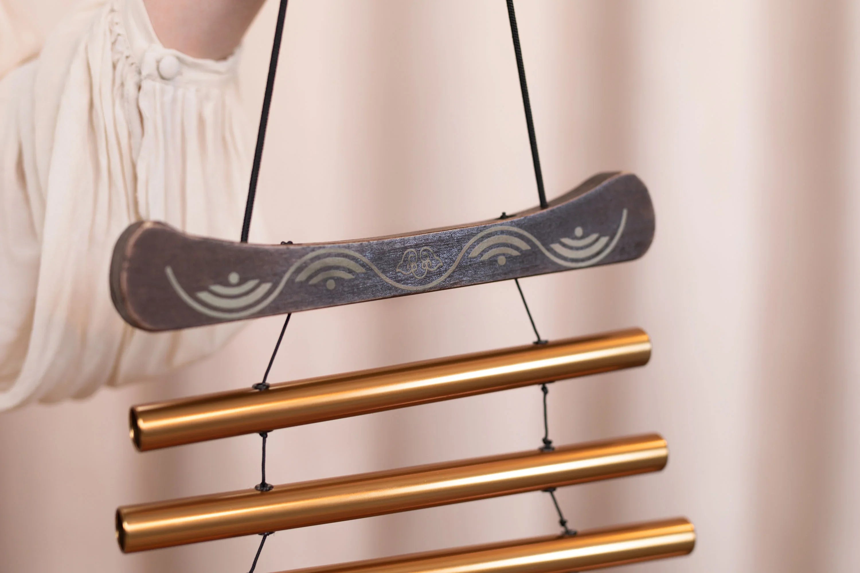 35" Meditation Flow Chime, 440 Hz, 10 Notes, D Major, Bronze Utah Energy Healing Center