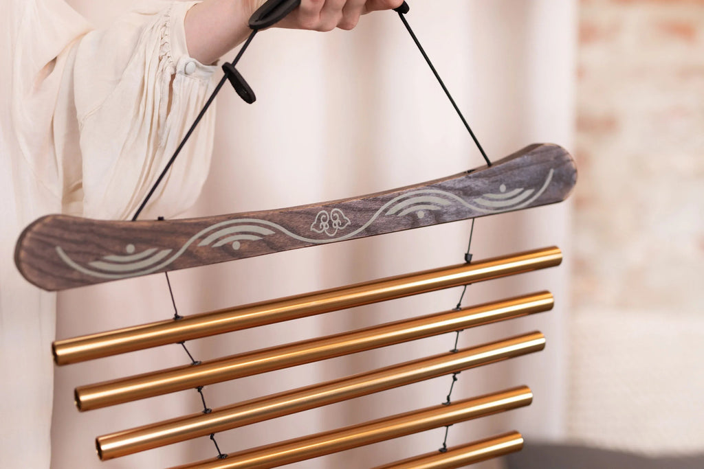 35" Meditation Flow Chime, 440 Hz, 10 Notes, D Major, Bronze Utah Energy Healing Center