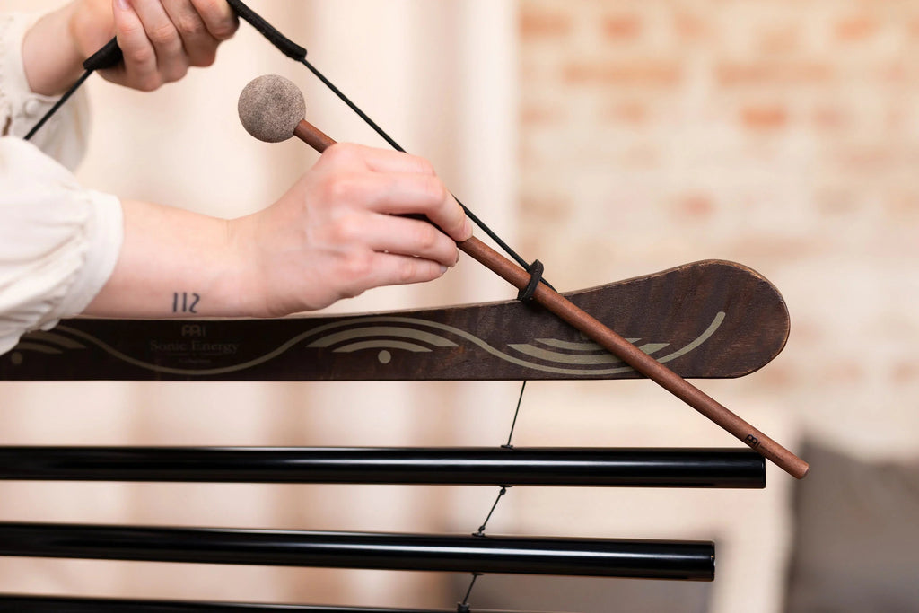 38" Meditation Flow Chime, 432 Hz, 10 Notes, E Minor, Black Utah Energy Healing Center