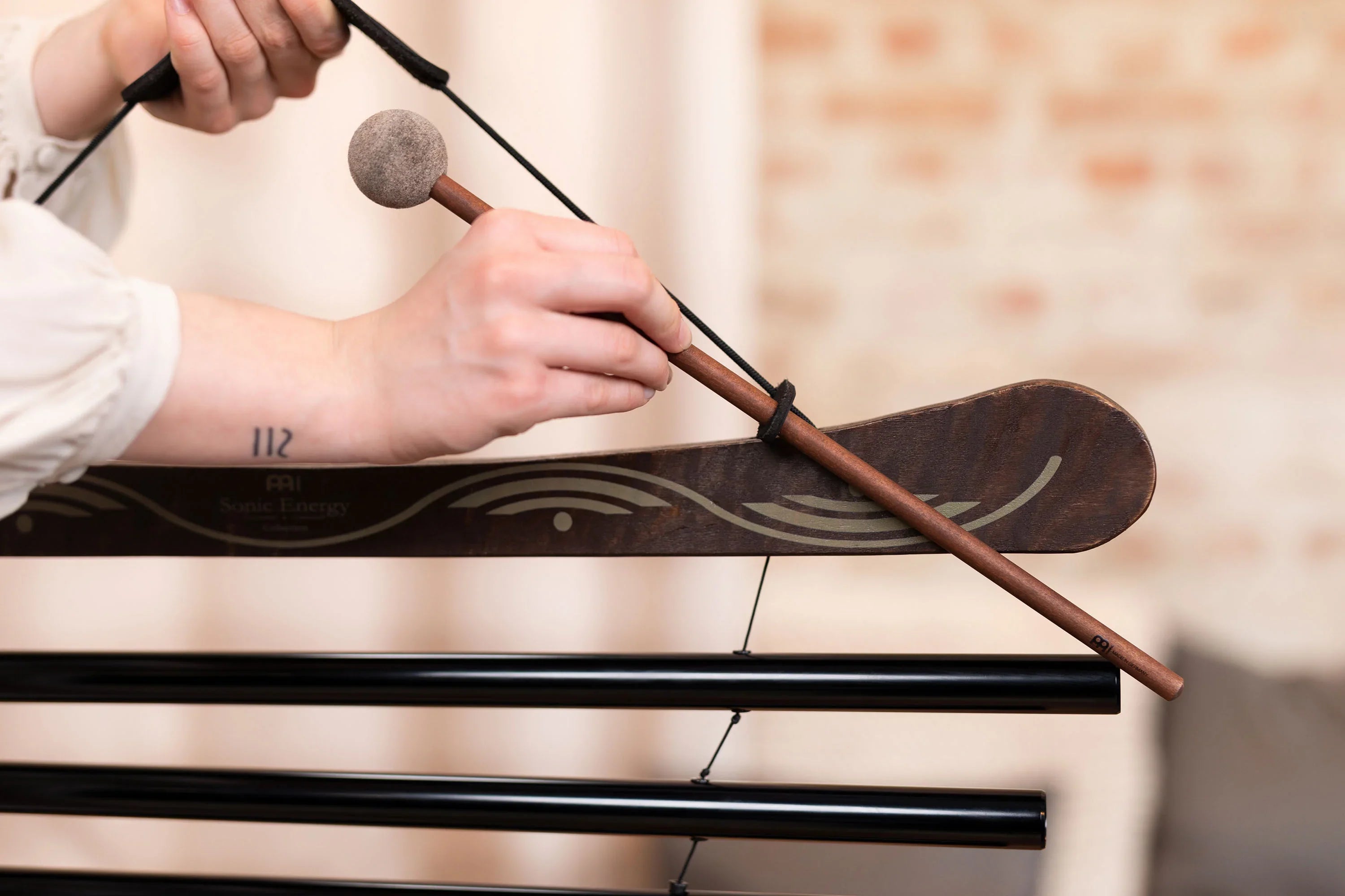 38" Meditation Flow Chime, 432 Hz, 10 Notes, E Minor, Black Utah Energy Healing Center