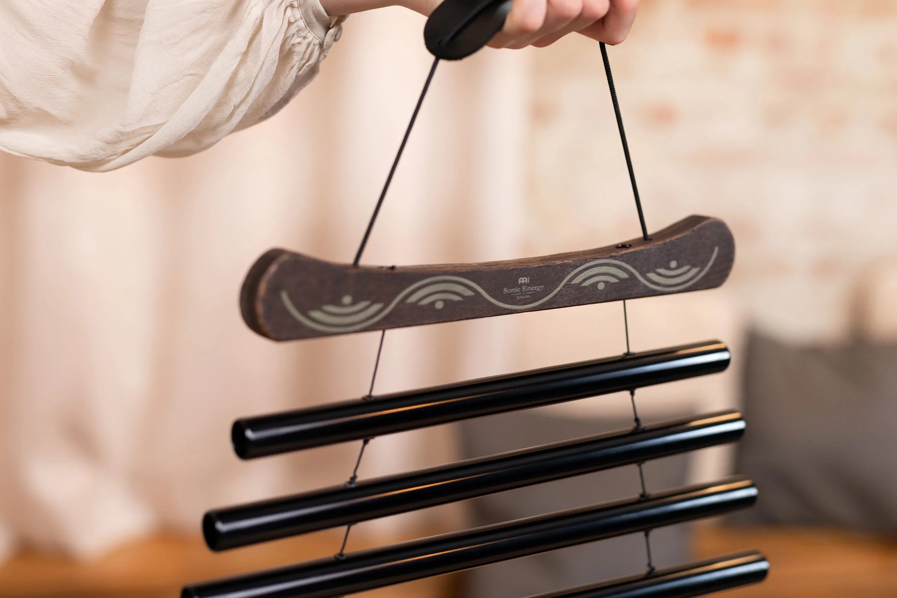 38" Meditation Flow Chime, 432 Hz, 10 Notes, E Minor, Black Utah Energy Healing Center