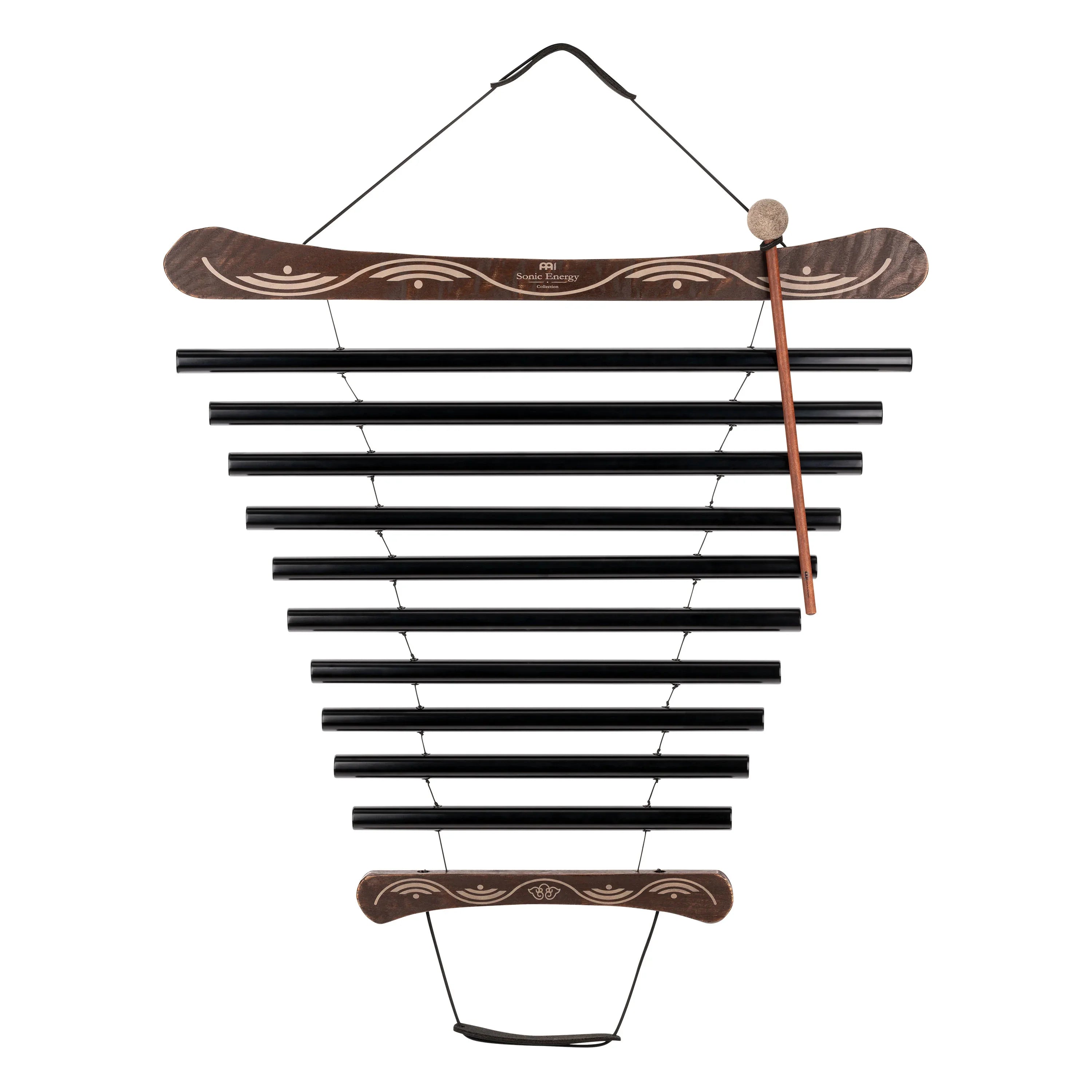 38" Meditation Flow Chime, 432 Hz, 10 Notes, E Minor, Black Utah Energy Healing Center