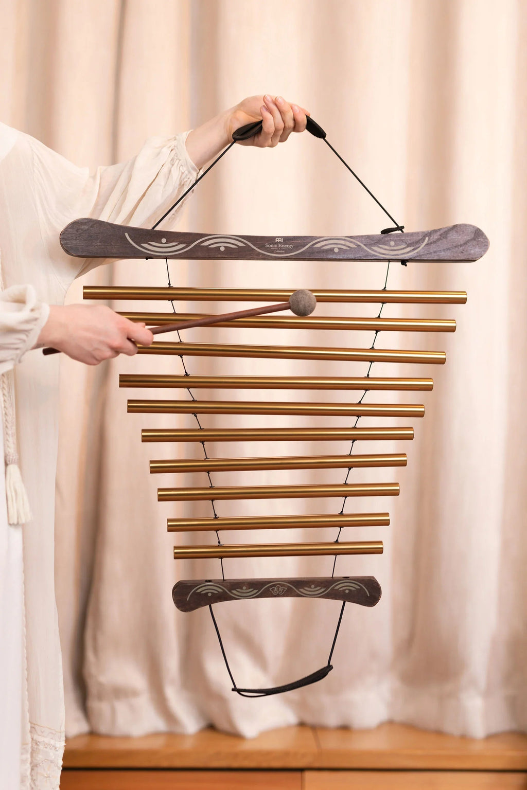 35" Meditation Flow Chime, 440 Hz, 10 Notes, G Major, Bronze Utah Energy Healing Center