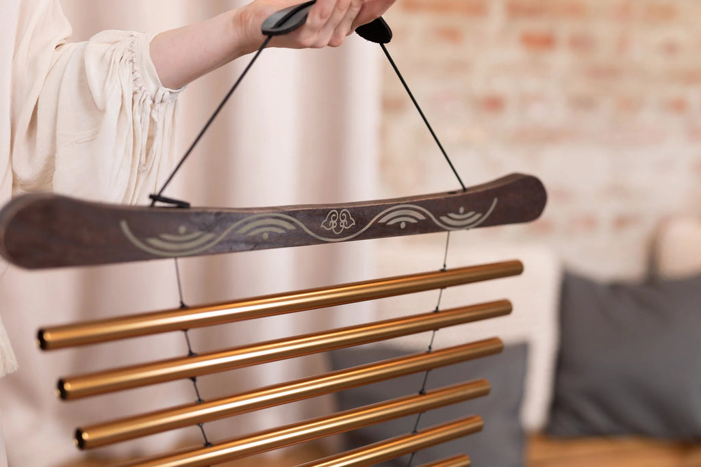 35" Meditation Flow Chime, 440 Hz, 10 Notes, G Major, Bronze Utah Energy Healing Center