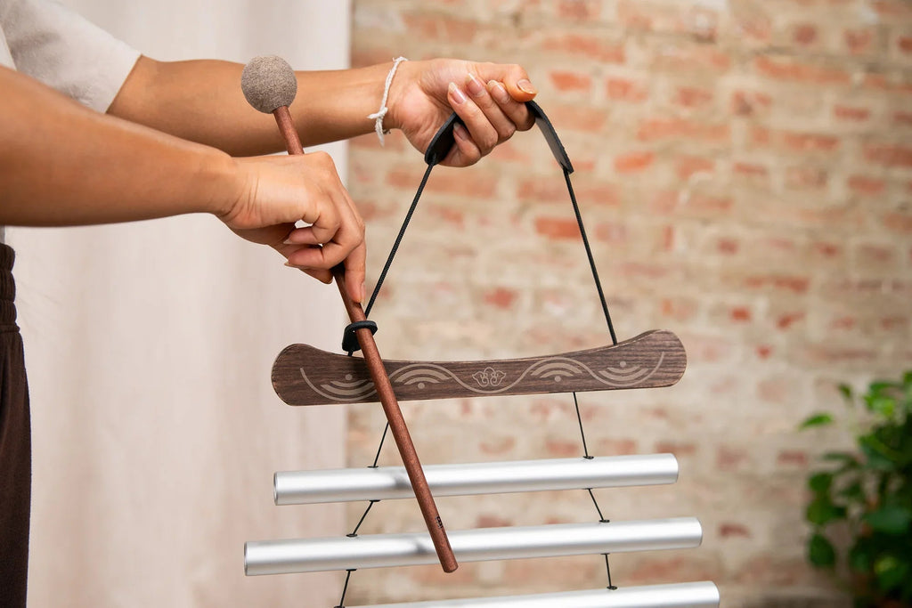 24" Meditation Flow Chime, 432 Hz, 8 Notes, C# Minor, Silver Utah Energy Healing Center