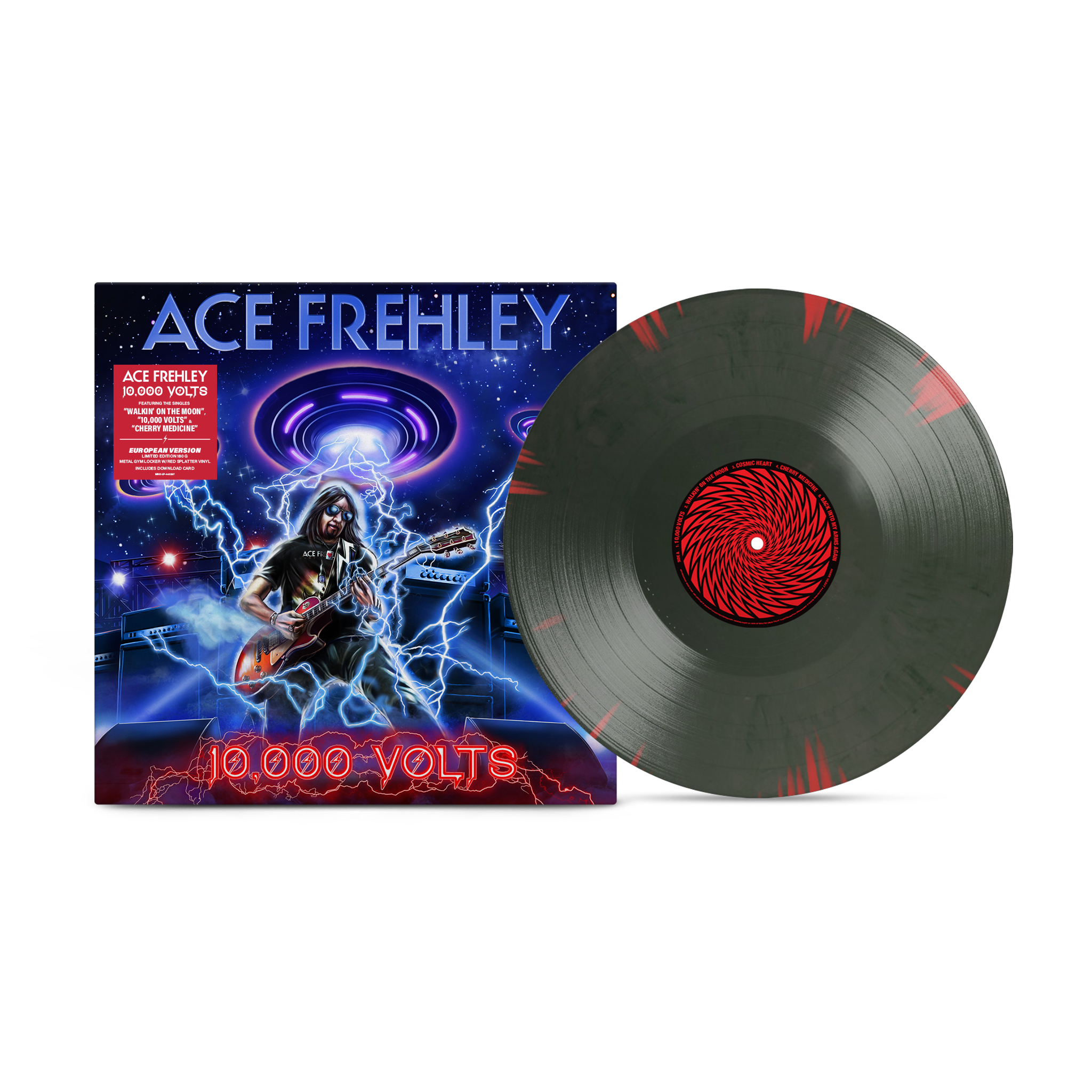 Ace Frehley - 10,000 Volts Metal Gym Locker Splatter Vinyl (EU Version) MNRK Heavy