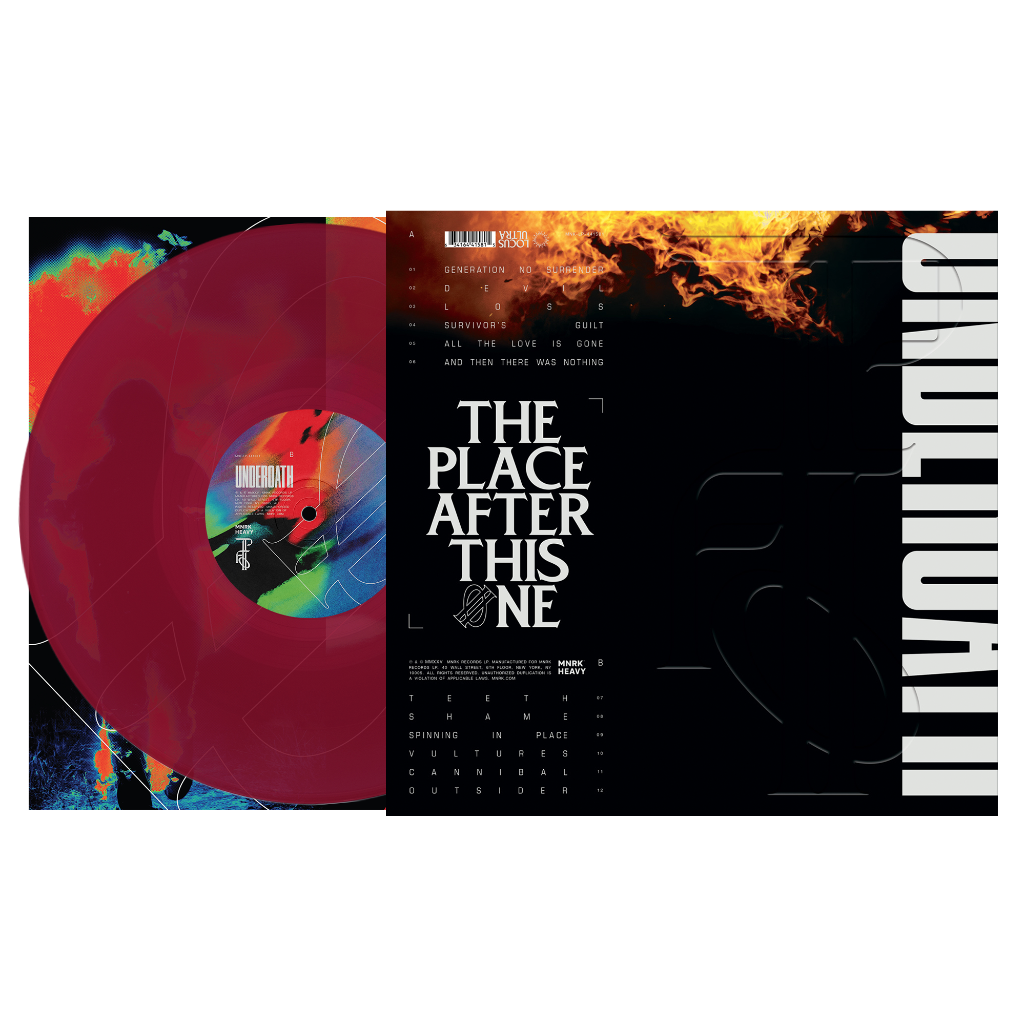 Underoath - The Place After This One Ruby Vinyl MNRK Heavy