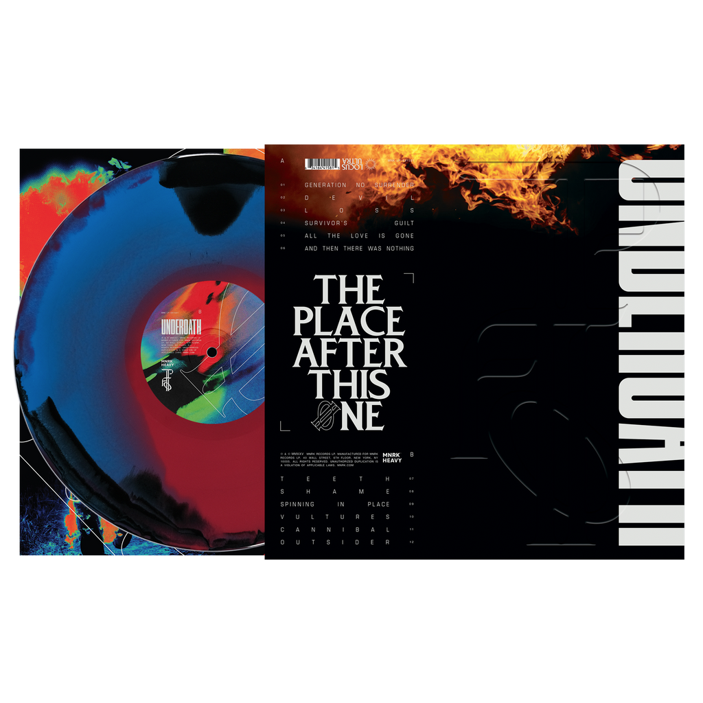 Underoath - The Place After This One Black + Blue Red Swirl Vinyl MNRK Heavy