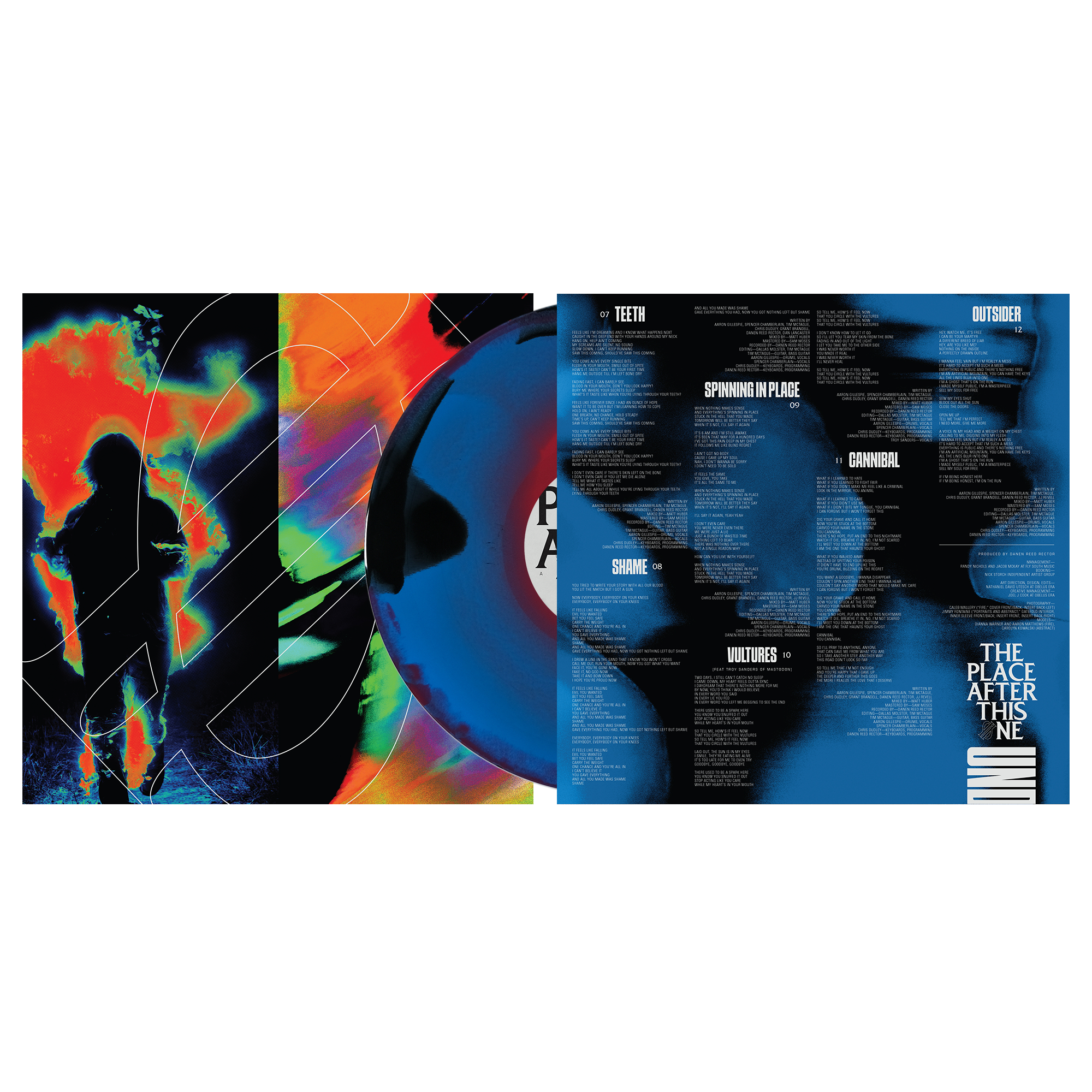 Underoath - The Place After This One Black + Blue Red Swirl Vinyl MNRK Heavy
