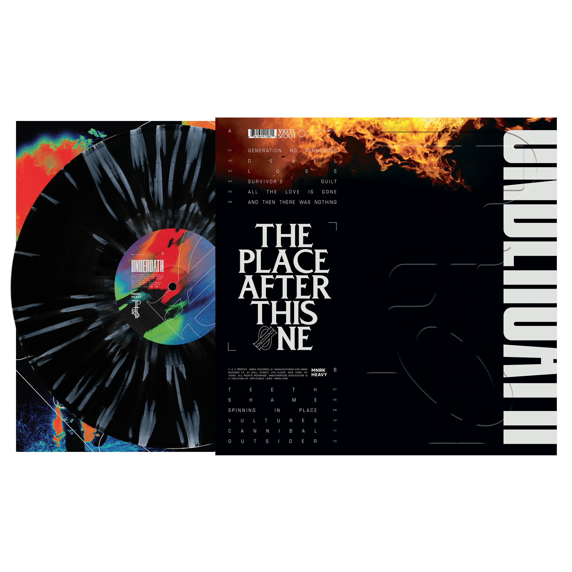 Underoath - The Place After This One Black/White Splatter Vinyl MNRK Heavy