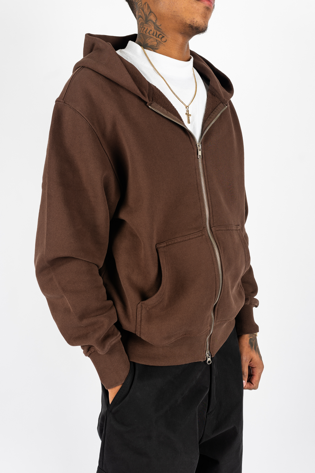 Garment Dye Zip Up Fleece Superline