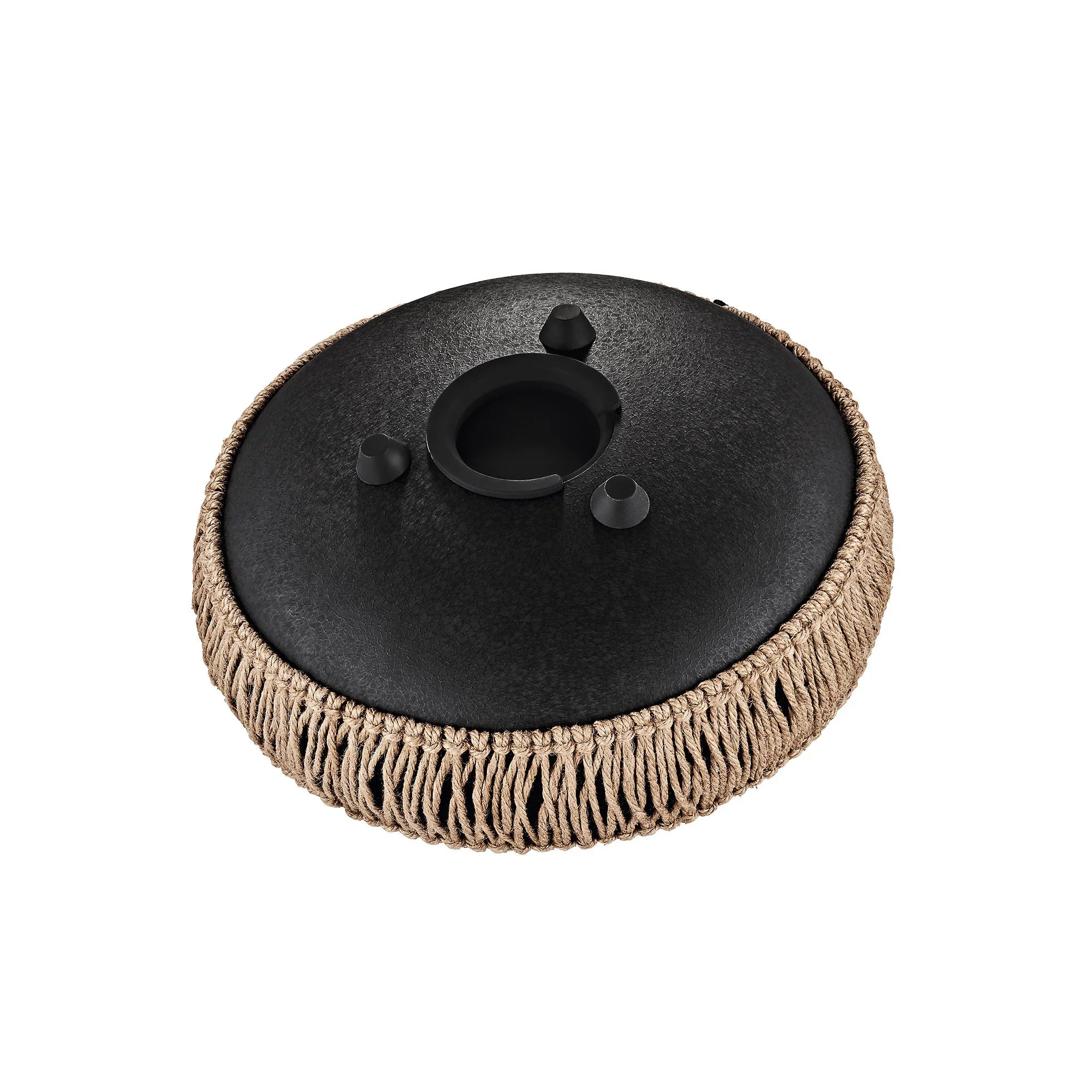 10" Medium Octave Steel Tongue Drum, B Minor, 8 Notes, 432 Hz, Black Utah Energy Healing Center