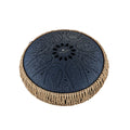 10" Medium Octave Steel Tongue Drum, C Minor, 8 Notes, 432 Hz, Navy Blue Utah Energy Healing Center