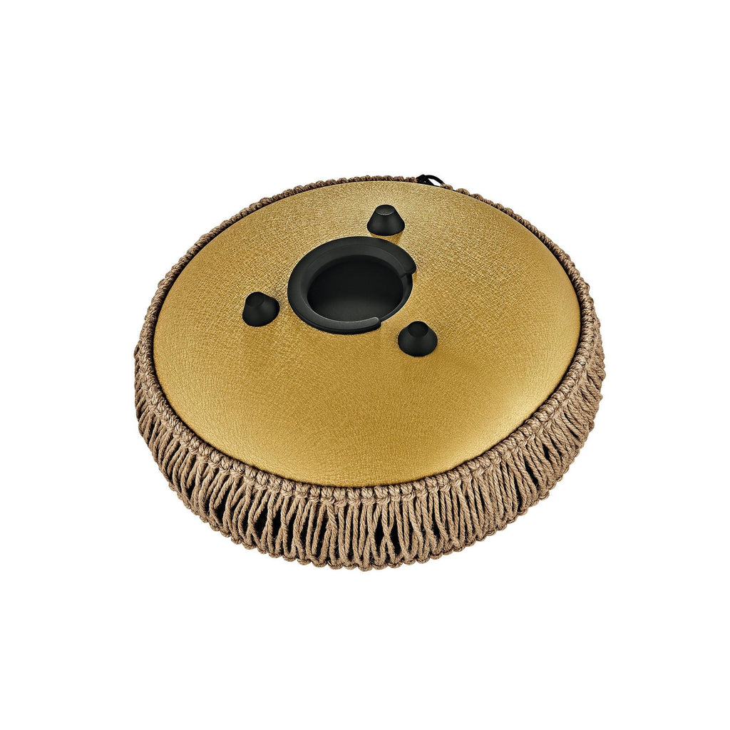 10" Medium Octave Steel Tongue Drum, C Major, 8 Notes, 432 Hz, Gold Utah Energy Healing Center