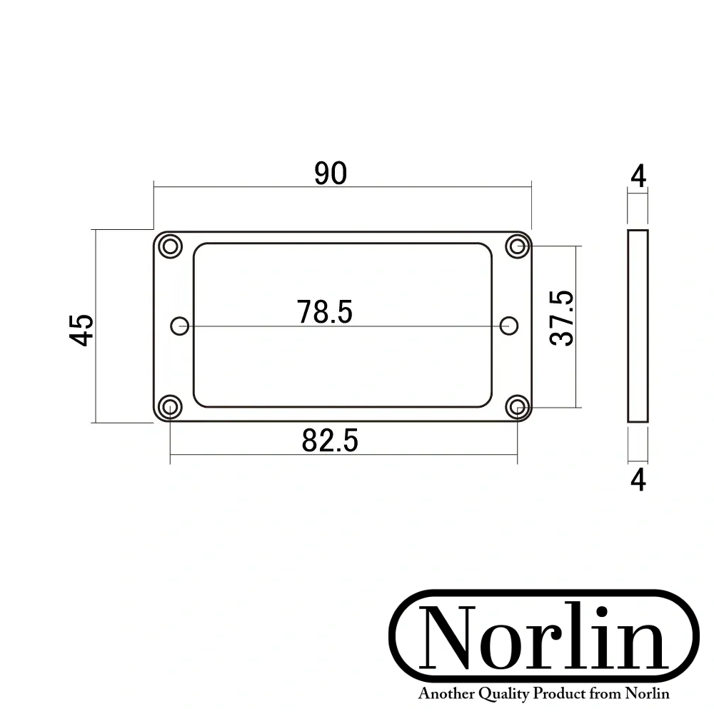 Humbucker Pickup Flat Mounting Ring (Cream) for Gibson® Guitars Randy's LLC