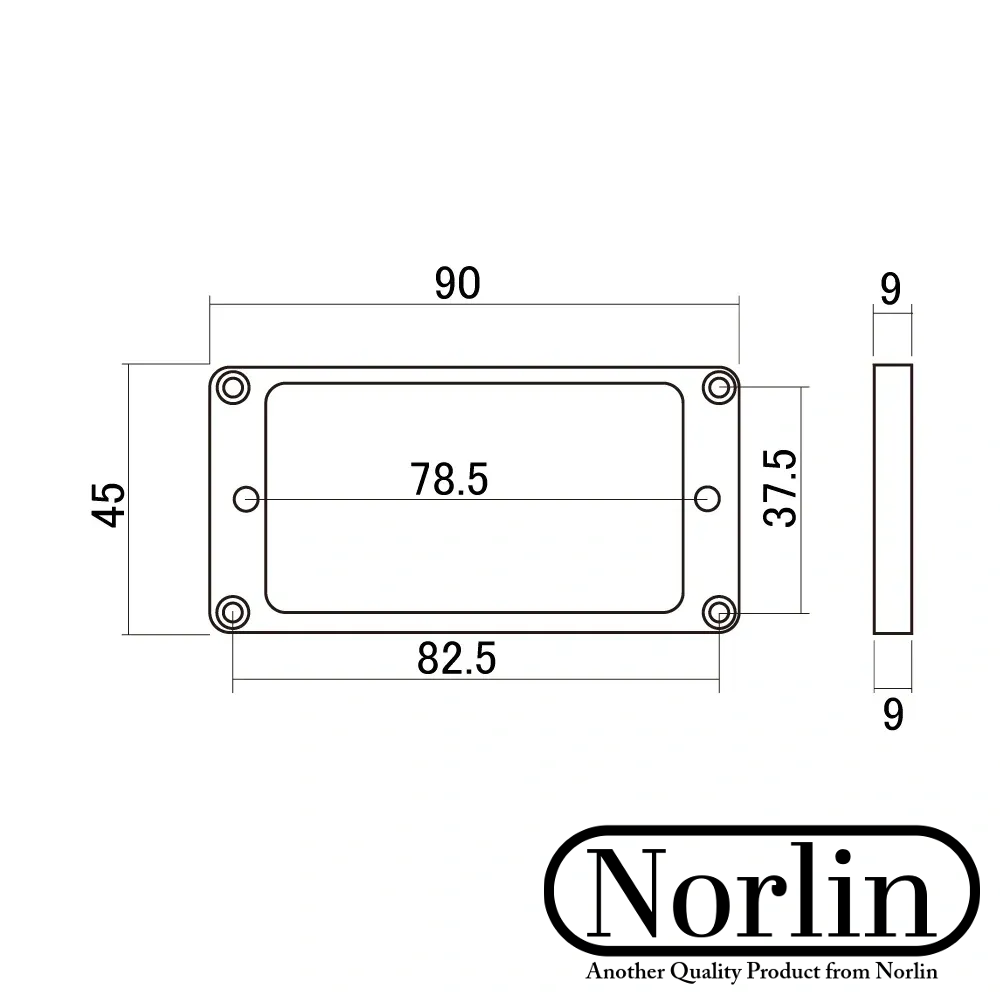 Humbucker Pickup Flat Mounting Ring (Cream) for Gibson® Guitars Randy's LLC
