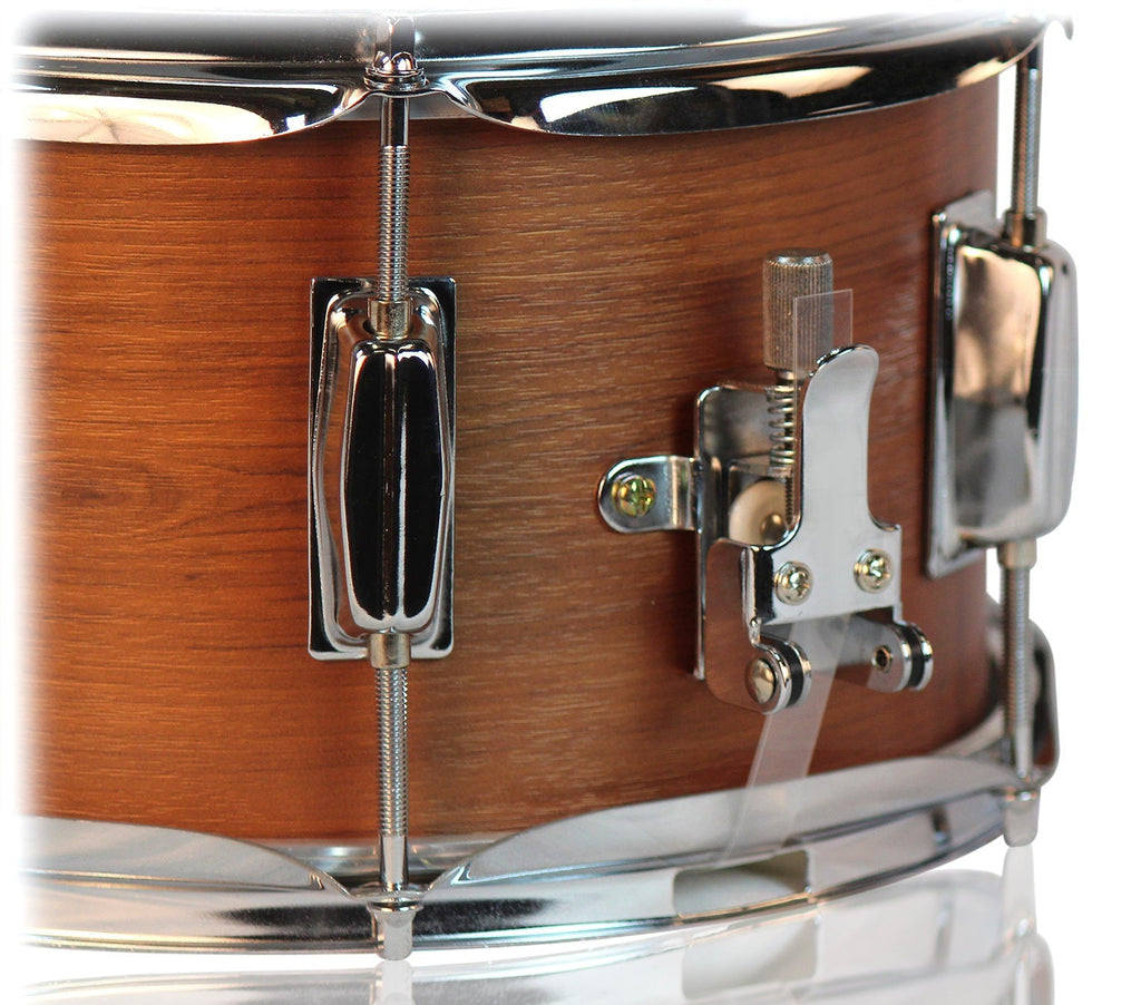 Popcorn Snare Drum by GRIFFIN - Soprano Firecracker 10" x 6" Poplar Wood Shell with Hickory PVC - Concert Percussion Musical Instrument Drummers Key GeekStands.com