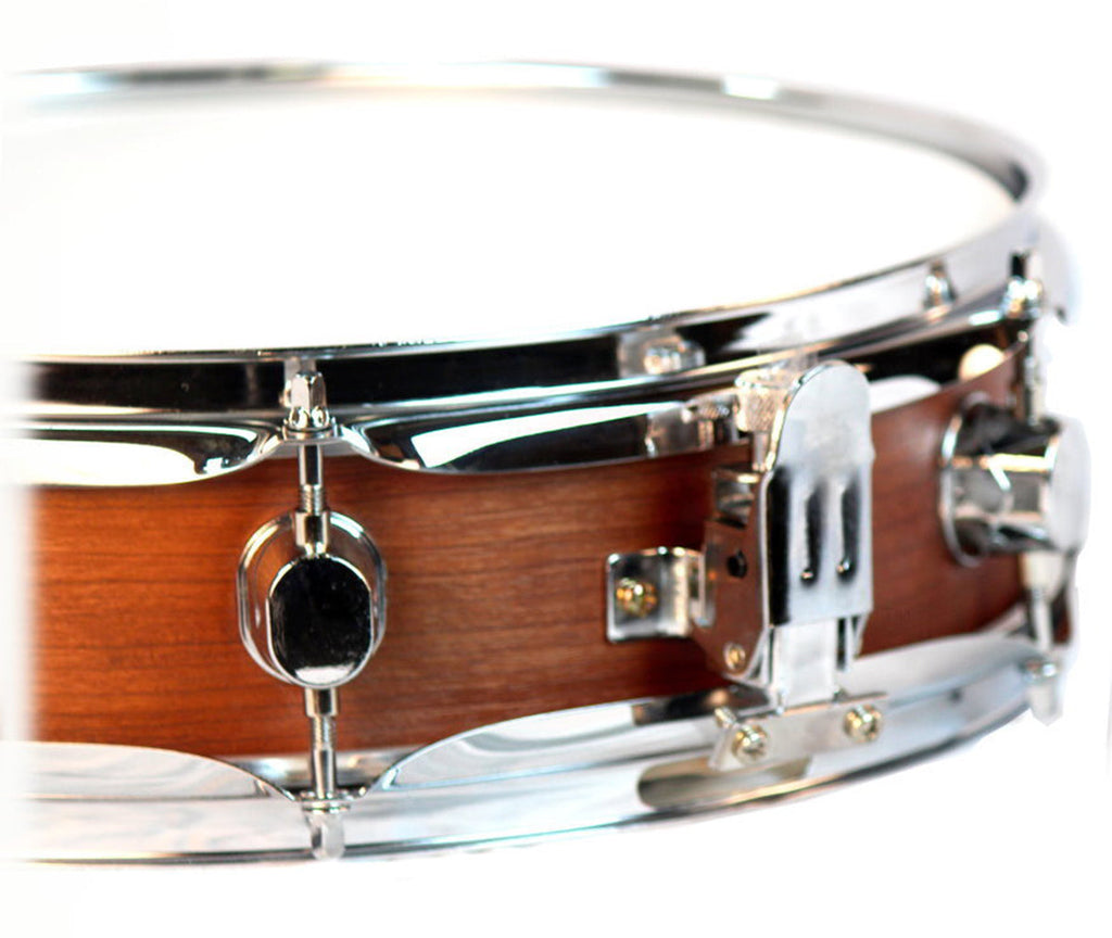 Piccolo Snare Drum 13" x 3.5" by GRIFFIN - 100% Poplar Wood Shell with Flat Hickory Finish & Coated Drum Head - Drummers Acoustic Marching Kit GeekStands.com