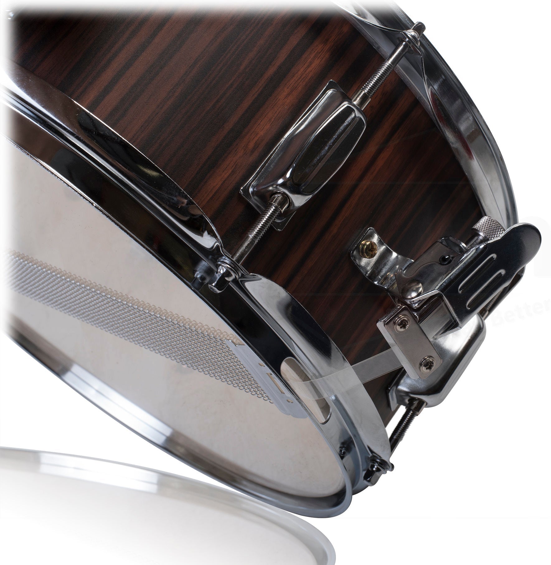 Snare Drum Set by GRIFFIN - Includes Snare Stand, 2 Pairs of Maple Drum Sticks & Drum Key | Wood Shell Drum Set, Chrome Holder Acoustic GeekStands.com