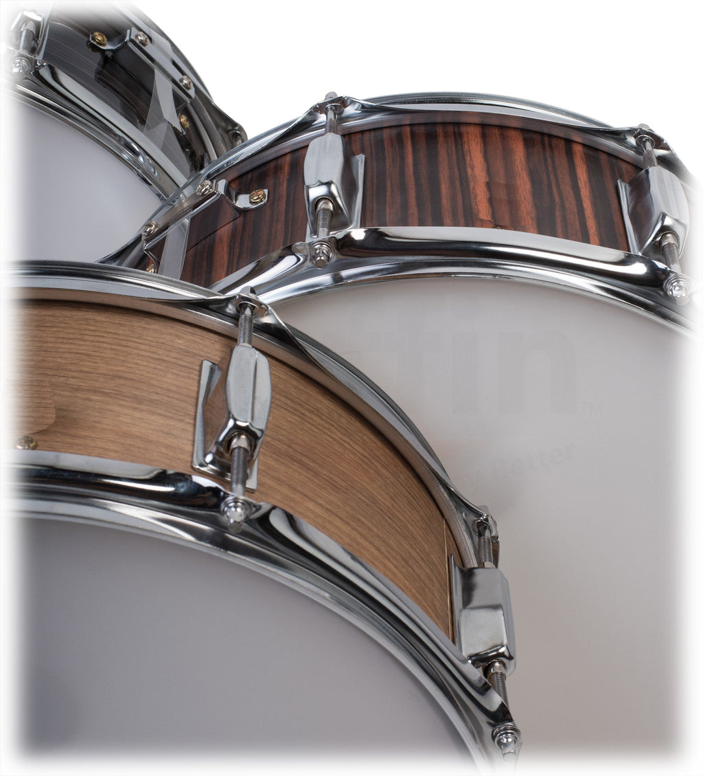 Snare Drum Set by GRIFFIN - Includes Snare Stand, 2 Pairs of Maple Drum Sticks & Drum Key | Wood Shell Drum Set, Chrome Holder Acoustic GeekStands.com