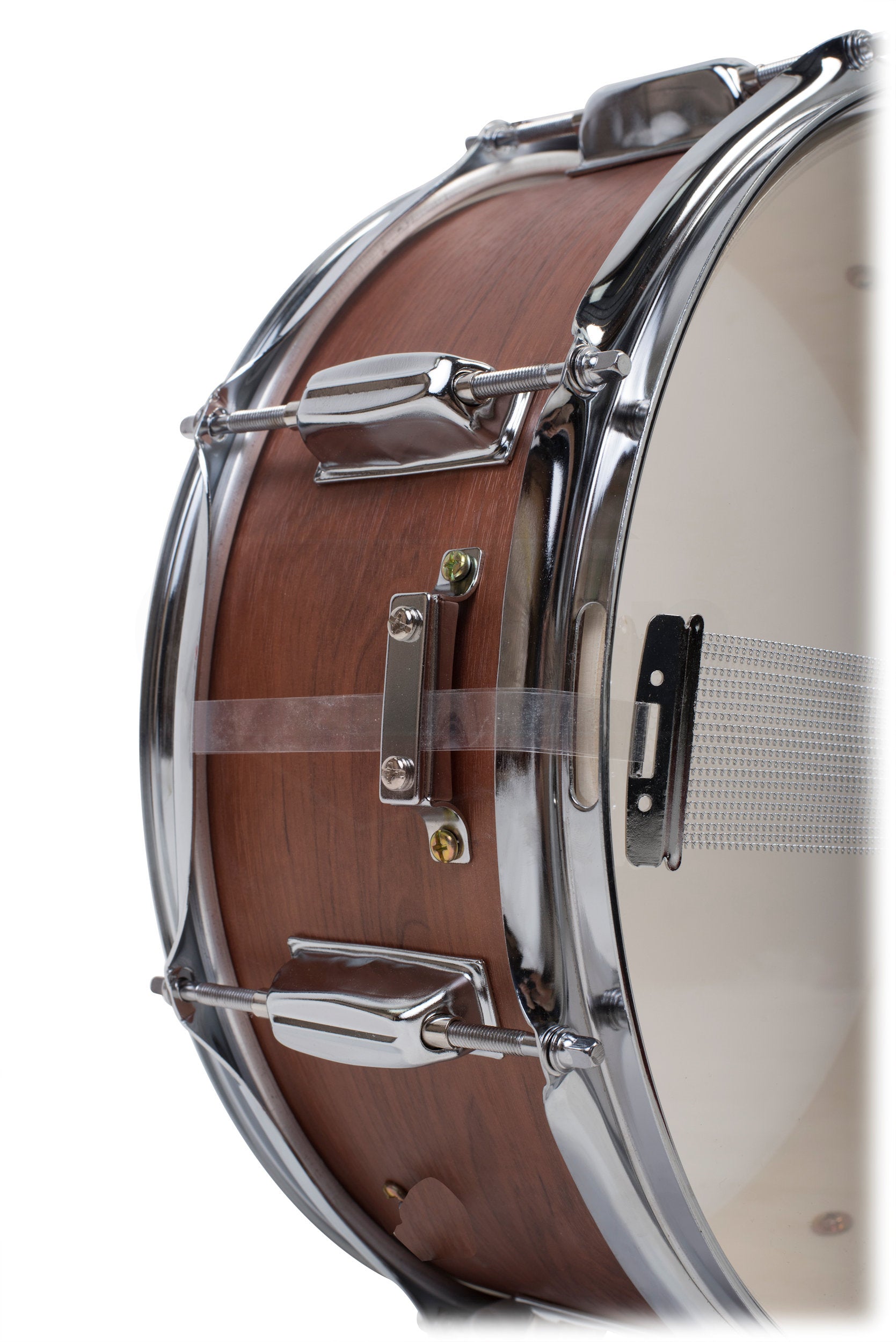 GRIFFIN Snare Drum Package with Snare Stand, 2 Pairs of Drum Sticks & Drum Key | Snare Kit with Poplar Wood Shell 14" x 5.5" with Flat Hickory PVC | 8 Metal Tuning Lugs & Snare Strainer Throw Off GeekStands.com