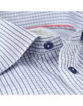 Made in Italy Dress Shirts// Navy Check- contemporary fit- Final Sale LEVINAS® Official