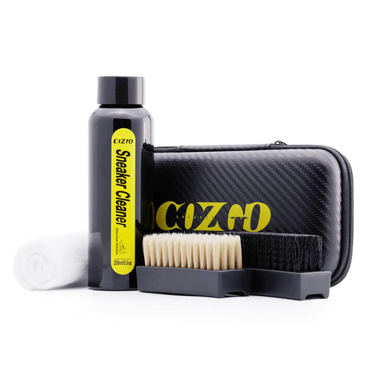 COZGO Shoe Cleaner Kit for Sneaker, Water-Free Foam Sneaker Cleaner 5.3Oz with Shoe Brush and Shoe Cloth,Work on Most Shoes Portable Cleaning Kit