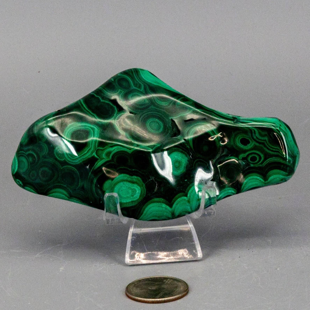 Malachite Crystal Freeform for Transformation & Heart Crystal Destiny