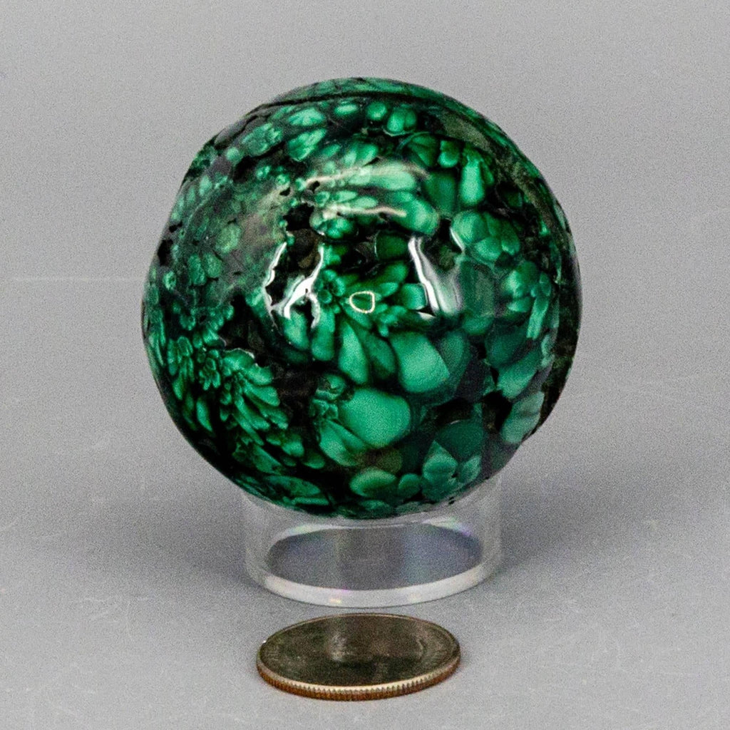 Malachite Crystal Sphere Heart Chakra Transformation Crystal Destiny