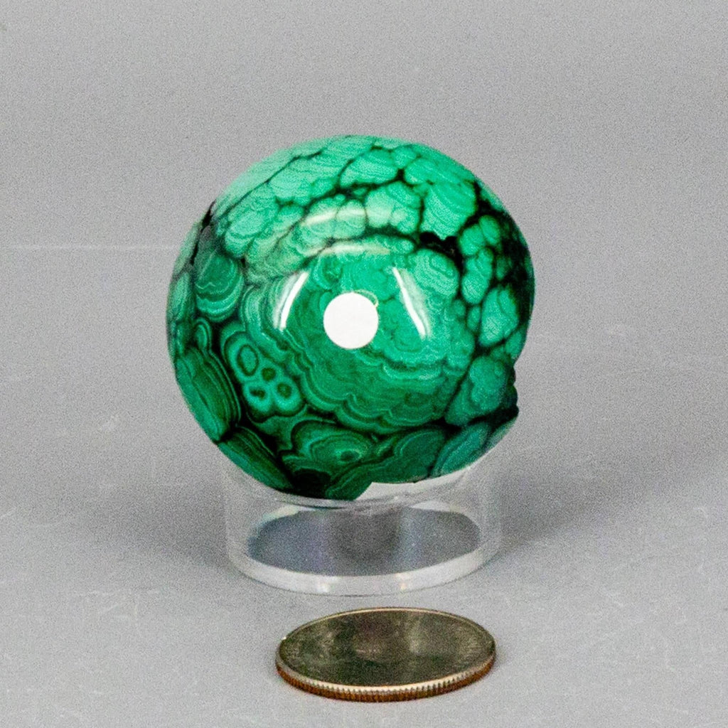 Malachite Crystal Sphere Heart Chakra Transformation Crystal Destiny