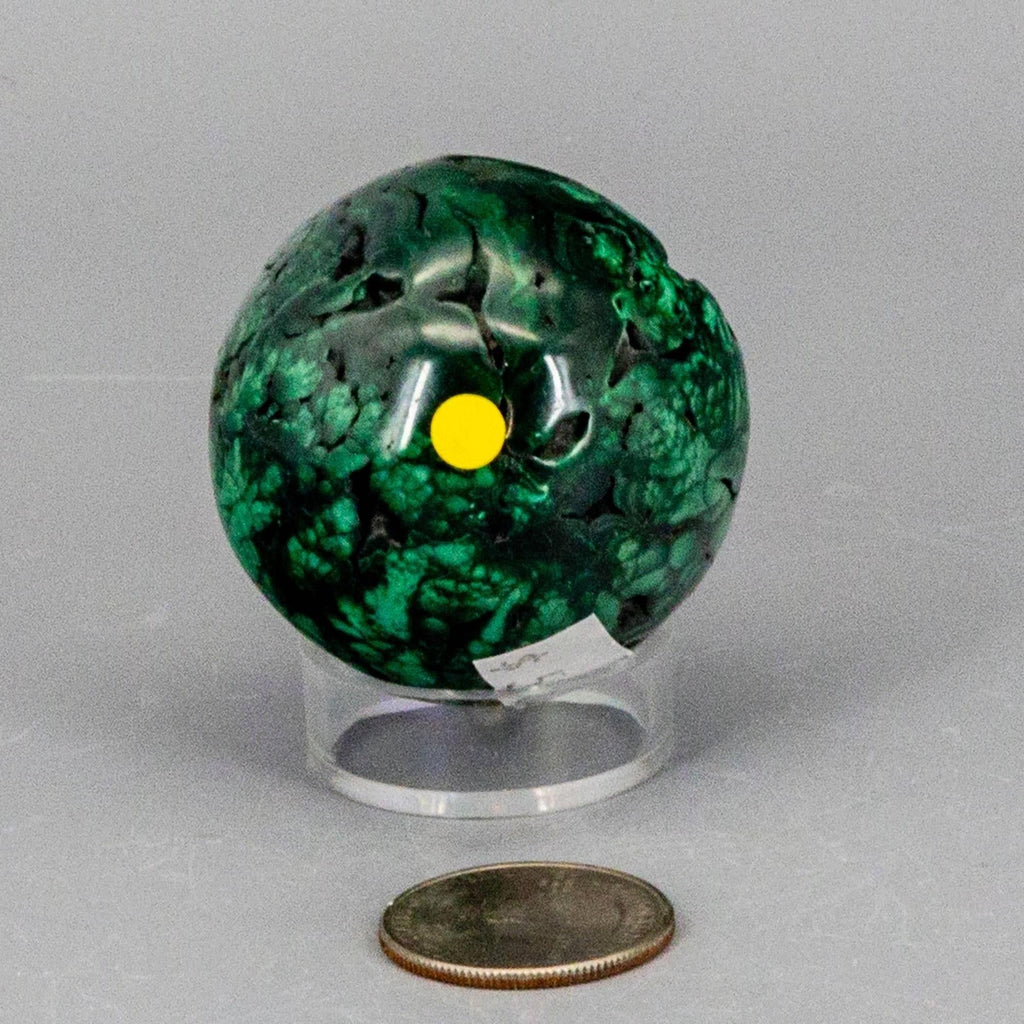 Malachite Crystal Sphere Heart Chakra Transformation Crystal Destiny