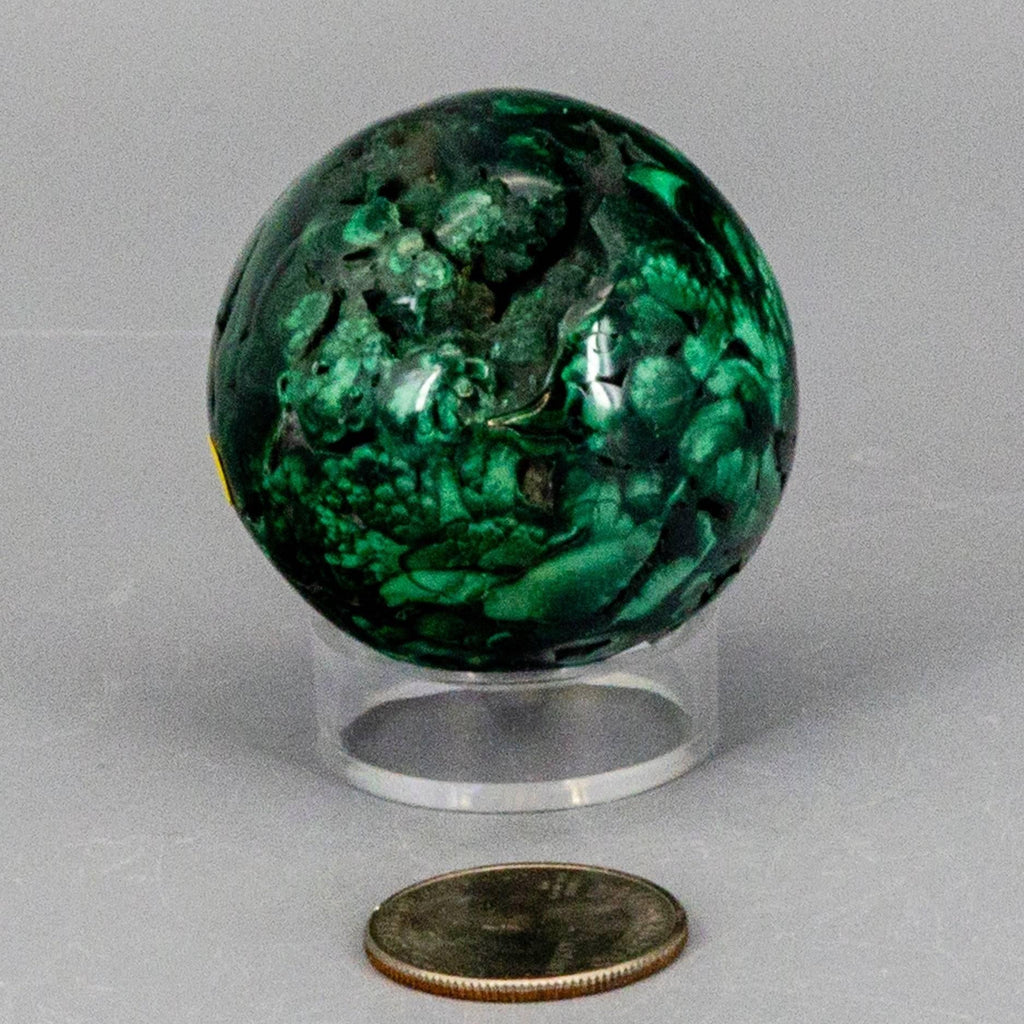 Malachite Crystal Sphere Heart Chakra Transformation Crystal Destiny