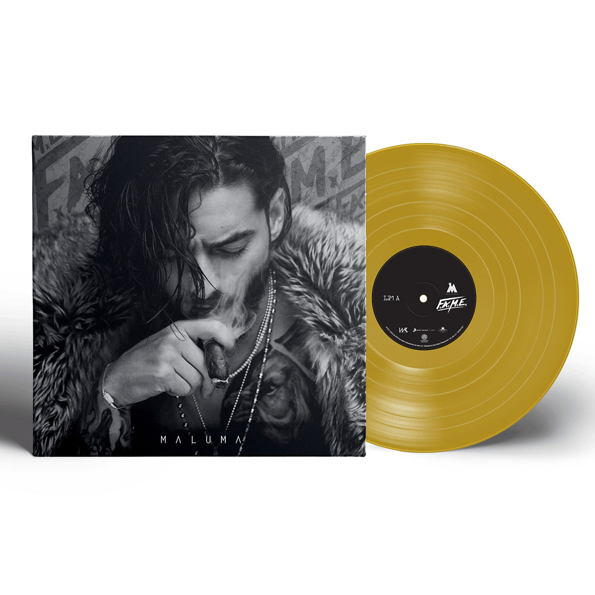 Maluma - F.A.M.E. Gold Vinyl LP Sony Latin