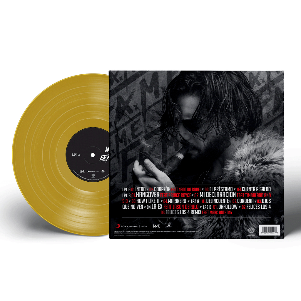 Maluma - F.A.M.E. Gold Vinyl LP Sony Latin
