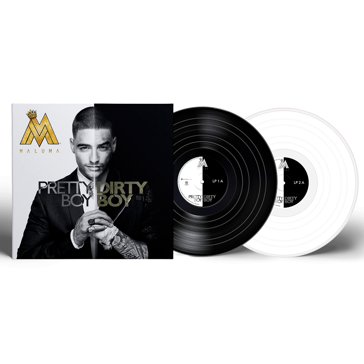 Maluma - Pretty Boy, Dirty Boy White & Black Vinyl 2LP Sony Latin