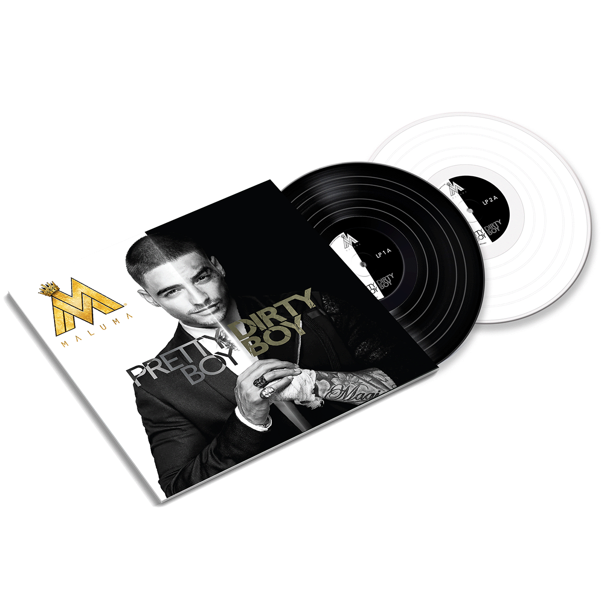 Maluma - Pretty Boy, Dirty Boy White & Black Vinyl 2LP Sony Latin