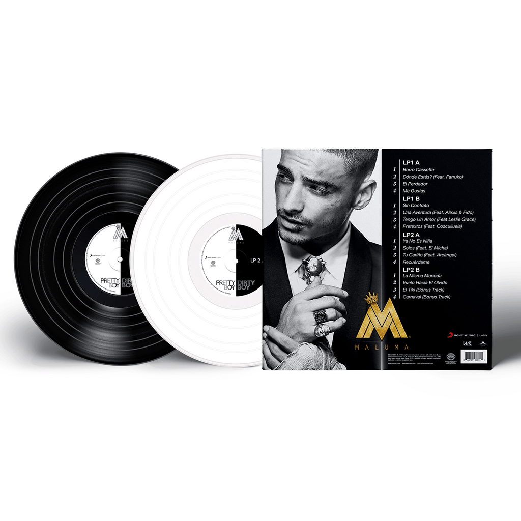 Maluma - Pretty Boy, Dirty Boy White & Black Vinyl 2LP Sony Latin