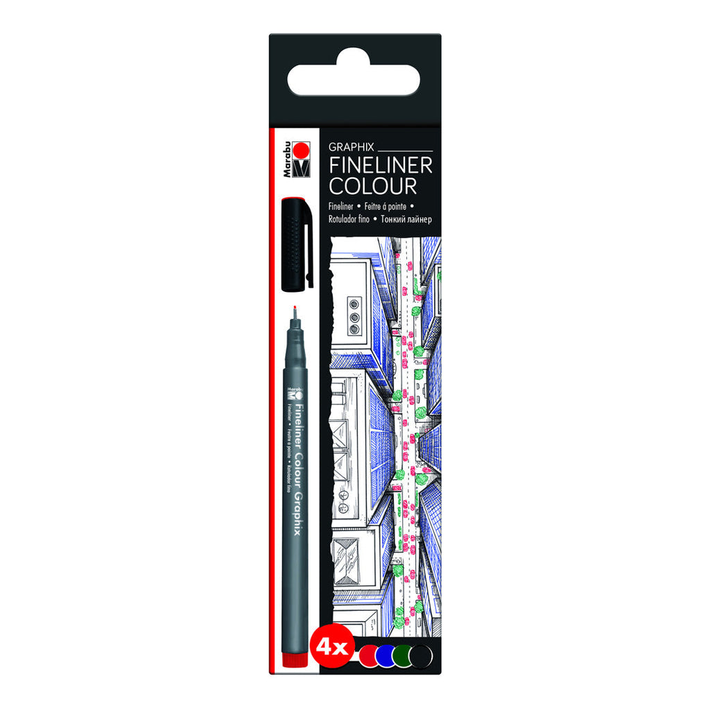 Marabu Graphix Fineliner 4-set ShopSketchBox