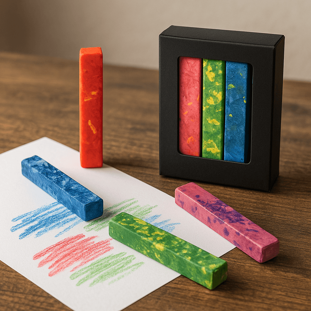 Handmade Marbled Beeswax Crayons elseware unplug