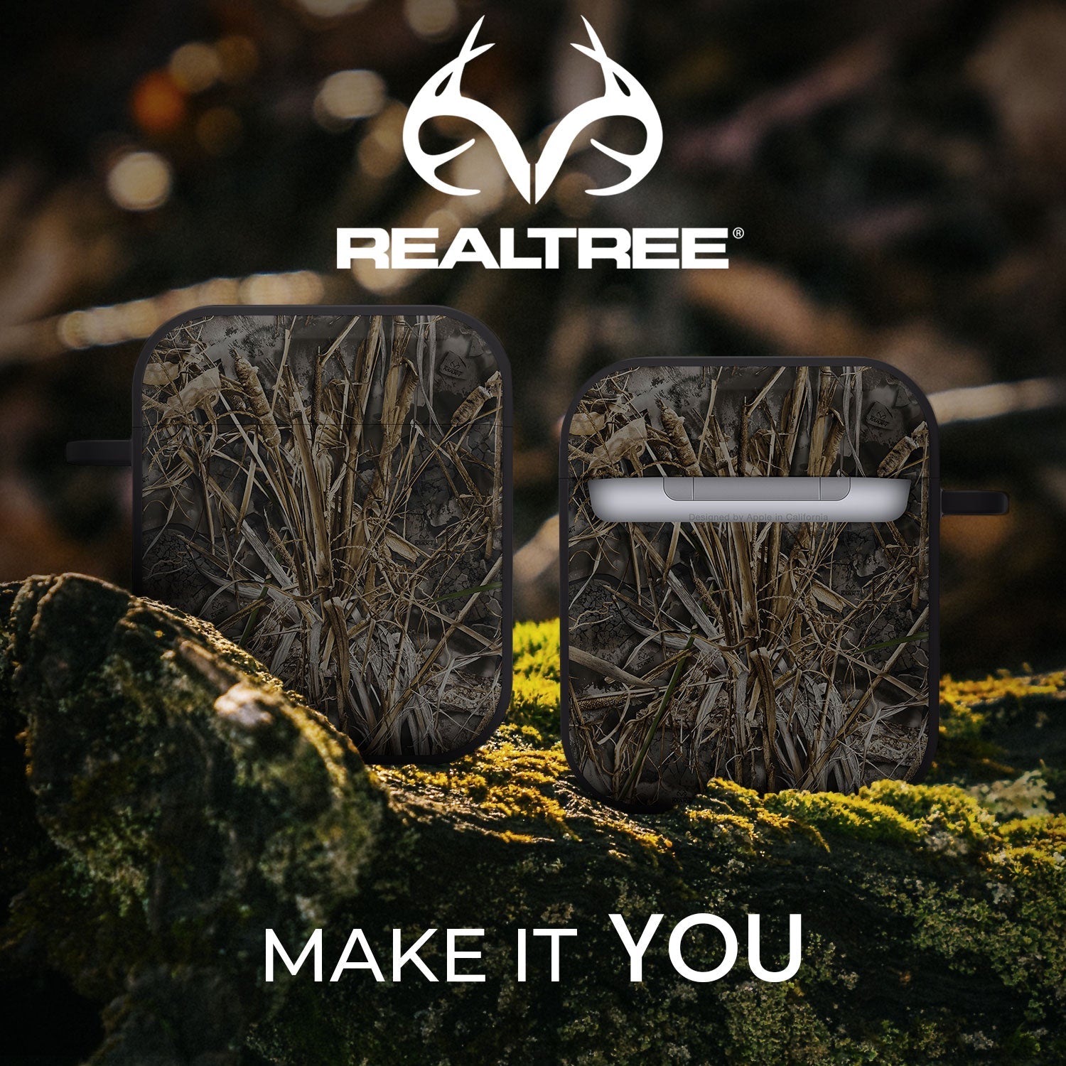 Realtree HDX Apple AirPods Gen 1 & 2 Case Cover Affinity Bands