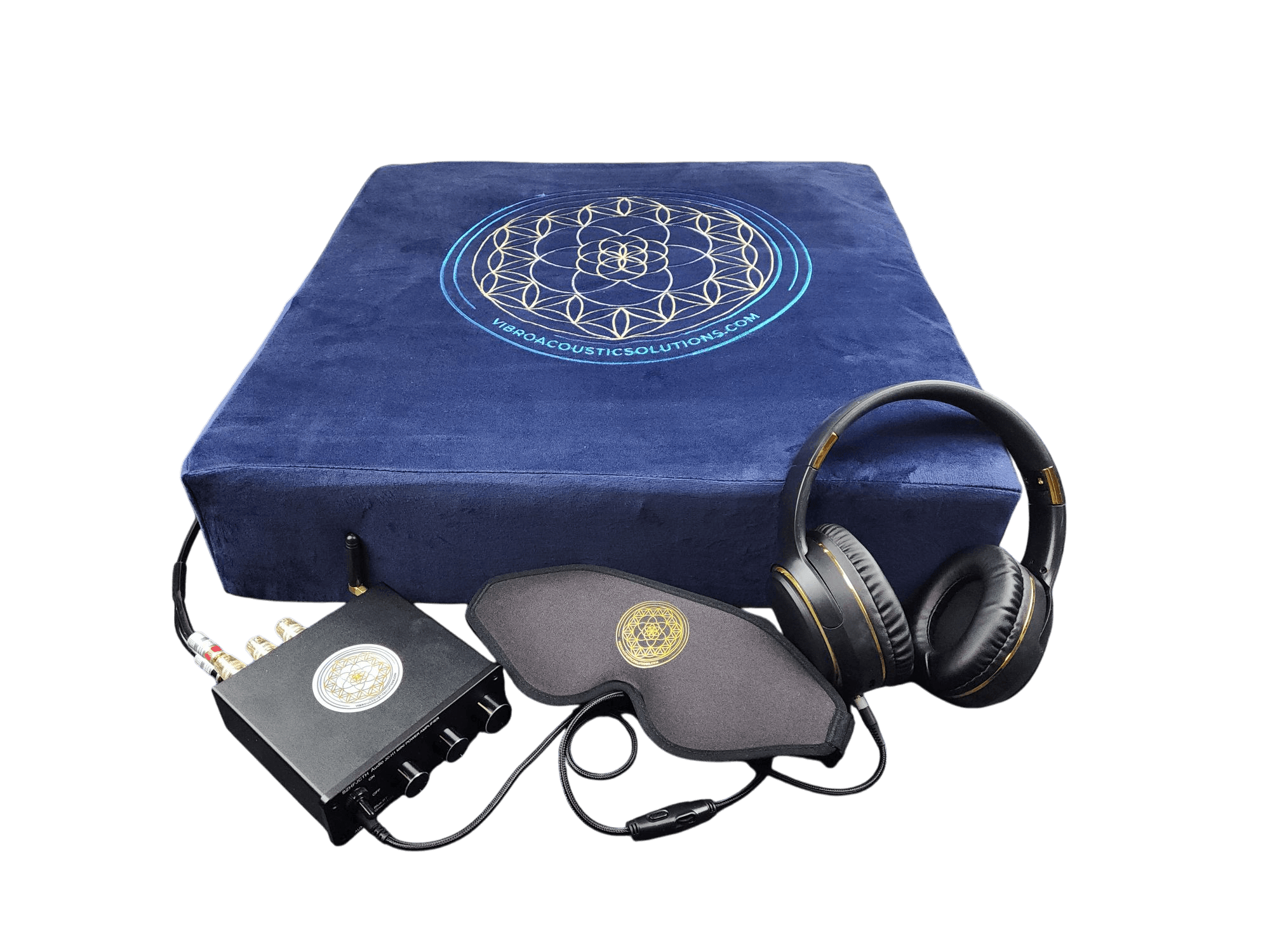 Vibroacoustic Therapy Meditation Cushion bundle with custom amplifier Vibroacoustic Solutions