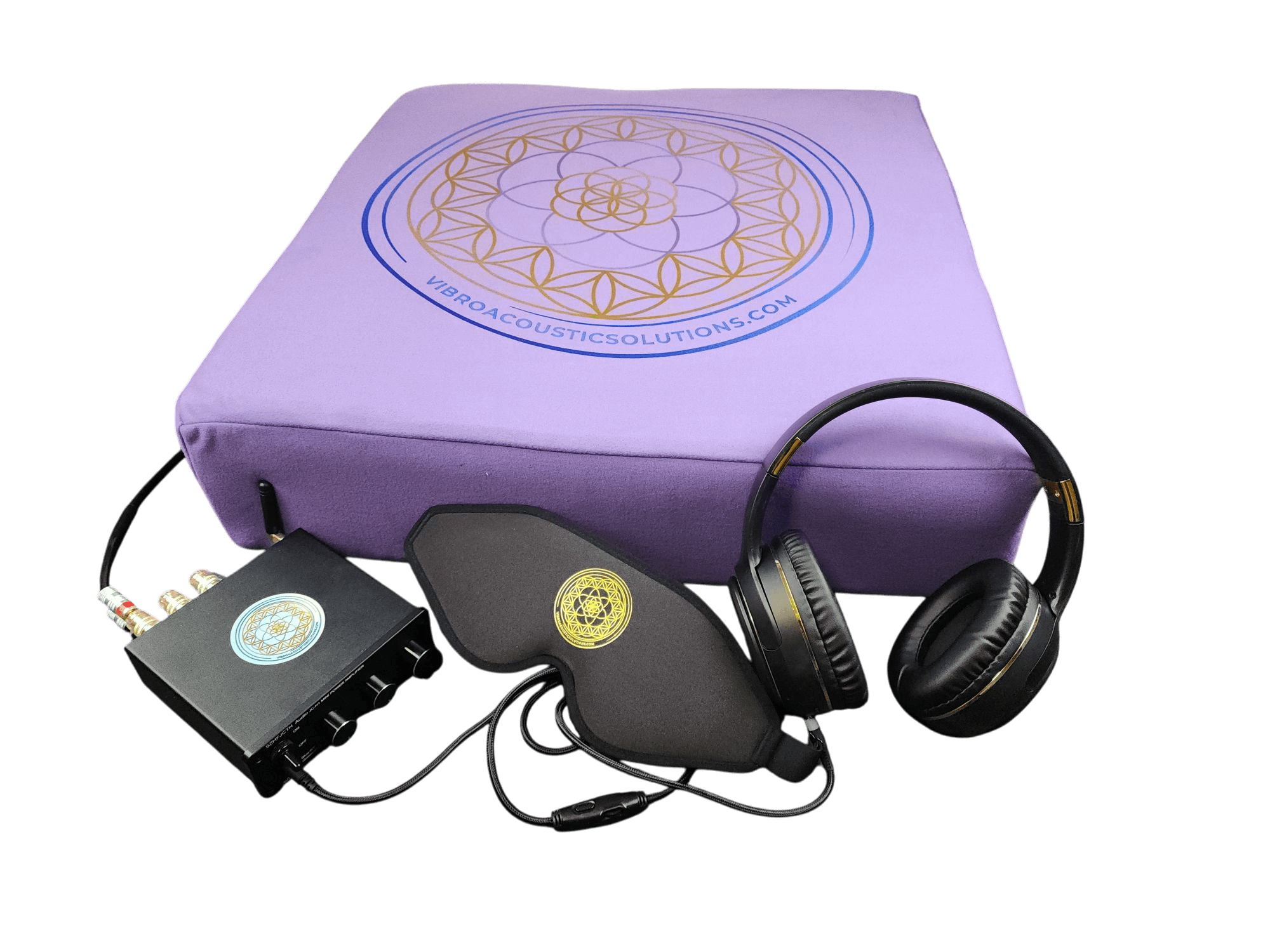 Vibroacoustic Therapy Meditation Cushion bundle with custom amplifier Vibroacoustic Solutions